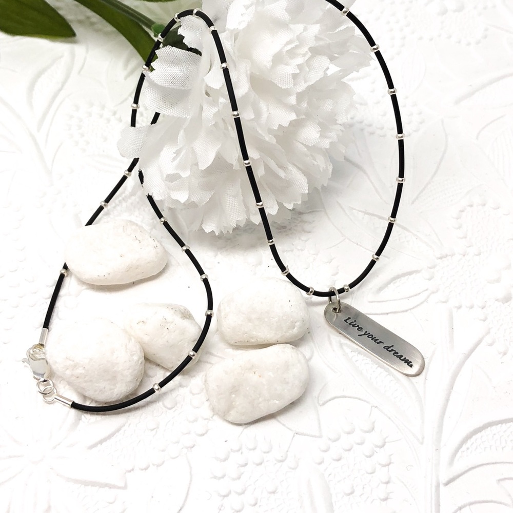 Sterling Silver “Live Your Dream” Necklace